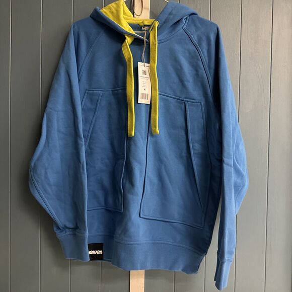 NEW HOKA ONE ONE HOODIE BONDI MEN XS WOMEN S "ALL GENDER" BLUE HOODIE NWT - Picture 5 of 11